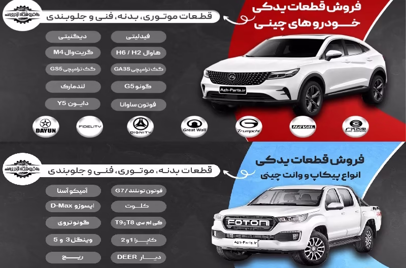 فروشگاه تخصصی لوازم یدکی ام وی ام پارت – سعادت‌ آباد