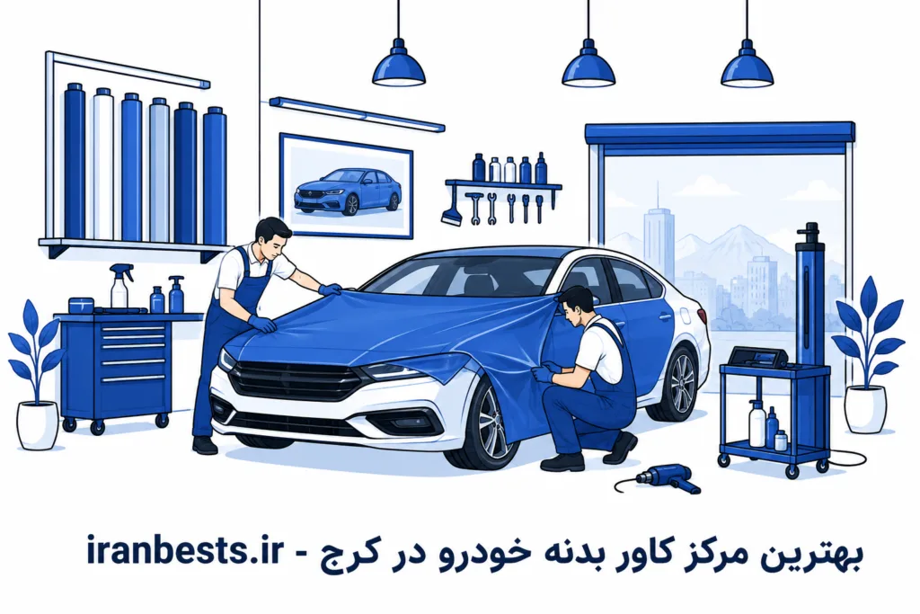 بهترین مرکز کاور بدنه خودرو در کرج (لیست مراکز تخصصی + قیمت ۱۴۰۵) بهترین مرکز کاور بدنه خودرو در کرج