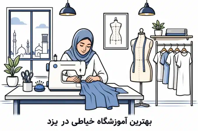 معرفی بهترین آموزشگاه های خیاطی در یزد (آپدیت ۱۴۰۵) + هزینه بهترین آموزشگاه خیاطی در یزد