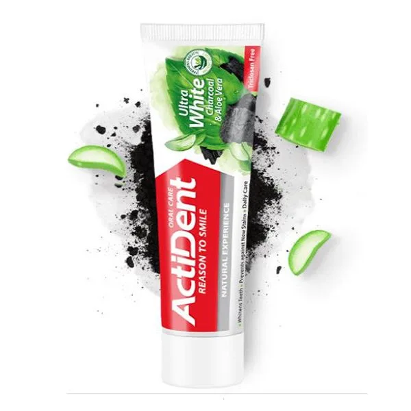 خمیر دندان اکتیدنت مدل Ultra White؛ سیاه اما تمیزکننده