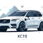 بهترین برند کولر سلولزی در سال ۱۴۰۵؛ راهنمای خرید و مقایسه ۶ مدل برتر ولوو XC70 هیبرید Subject Volvo XC70 Hybrid Style Clean flat vector illustration Modern Scandinavian-inspired design Minimal and premium White background Thick black outlines Bright professional lighting No texture No 3D effects No photorealism High-end editorial vector style Color Palette White Deep Blue (#303F9F) Light Blue Very Light Gray Red (#D32F2F) only for small highlights Black only for outlines Main Composition Large Volvo XC70 Hybrid SUV centered in the image Front three-quarter angle view Modern LED headlights Elegant hybrid crossover proportions Clean aerodynamic body lines Large alloy wheels illustrated in flat vector style Hybrid energy glow represented with light-blue electric lines Battery icon and eco-energy symbols integrated subtly around the vehicle Minimal Scandinavian mountains and road elements in the background Small charging symbol and leaf icon as secondary elements Balanced and symmetrical composition Vehicle as the dominant focal point Layout Large white empty space around the car Bottom section reserved for title Crown logo icon centered above text (same style as reference) Only one text line at the bottom Bottom Text ولوو XC70 هیبرید Typography Persian font similar to Yekan Bold Small size Dark navy color No shadow No border Center aligned Restrictions No people No characters No watermark No English text No additional labels No logos on vehicle grille No realistic rendering No cluttered background Visual Feeling Premium, futuristic, eco-friendly, Scandinavian, trustworthy, modern automotive editorial illustration suitable for Iran Bests website. سبک و رنگ بندی مثل تصویر پیوست باشه