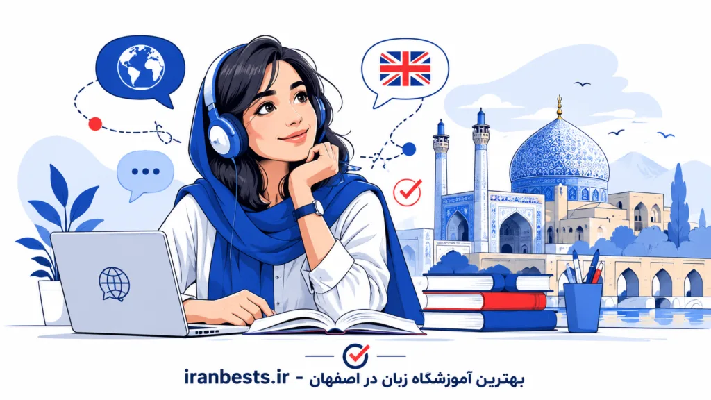 بهترین آموزشگاه زبان در اصفهان (۱۴۰۵) + جدول مقایسه بهترین آموزشگاه زبان در اصفهان