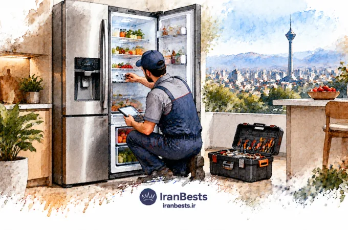 بهترین تعمیرگاه یخچال در تهران (معرفی ۱۳ مرکز مجاز + گارانتی تعمیر) The best refrigerator repair shop in Tehran