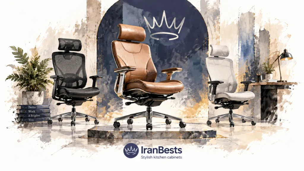 راهنمای خرید بهترین برند صندلی اداری در ایران (بررسی ۱۶ مارک برتر) بهترین برند صندلی اداری
