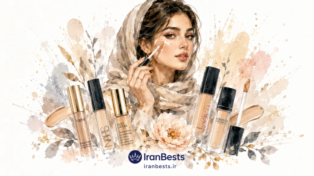 راهنمای خرید و معرفی بهترین برند کانسیلر ایرانی و خارجی (آپدیت ۱۴۰۵) بهترین برند کانسیلر