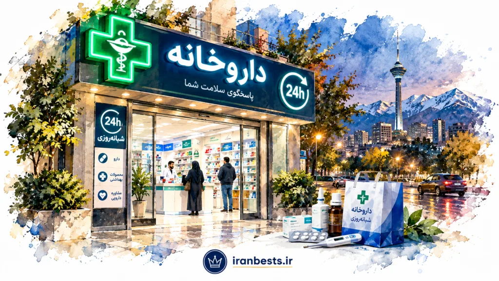 معرفی بهترین داروخانههای شبانه روزی تهران (لیست کامل مناطق + آدرس و تلفن) Tehran's 24-hour pharmacies