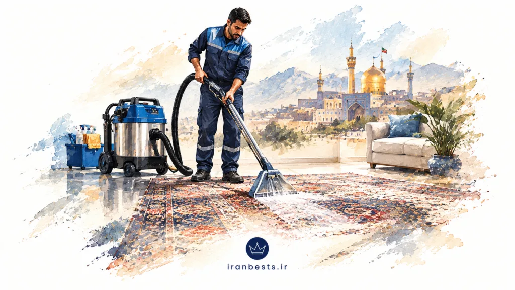 ۱۰ تا از بهترین قالیشویی مشهد؛ لیست معتبرترینها با شماره تماس و آدرس The Best Carpet Cleaning Service in Mashhad